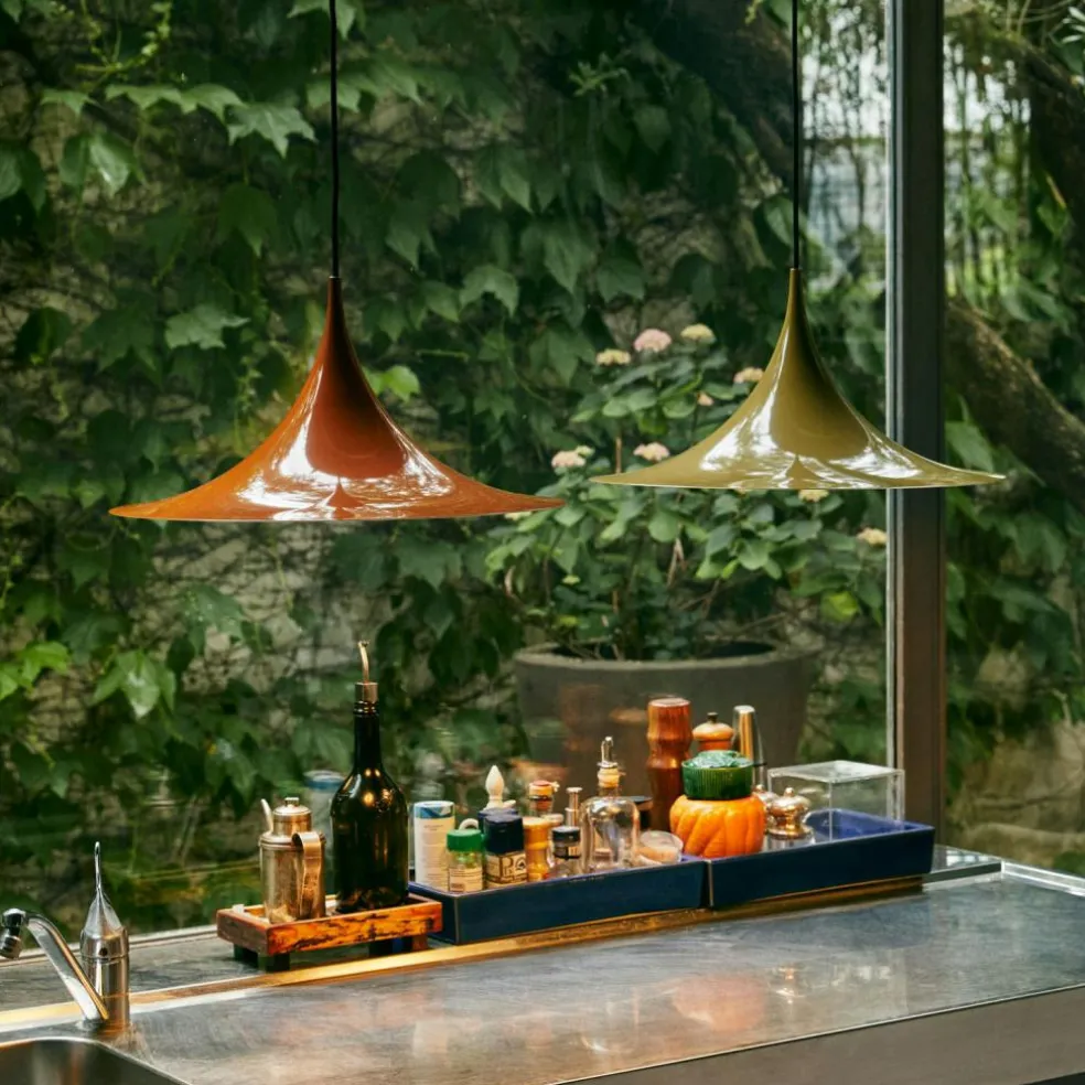 Semi Pendant Ø 47 cm, Glossy Roasted Pumpkin