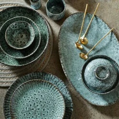 Serving Dish 25,5x42 cm, Petrol Green