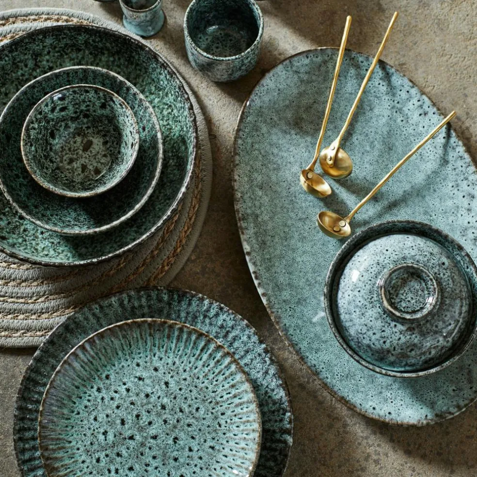 Serving Dish 25,5x42 cm, Petrol Green