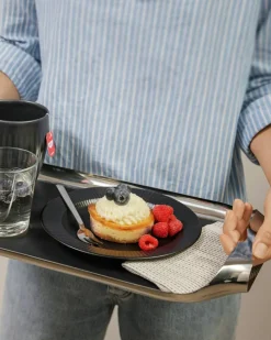 Serving Tray 25x43 cm, Polished Steel