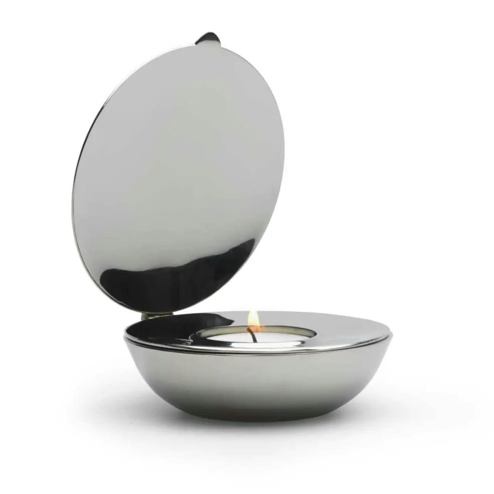 Shell Candle Holder, Brass