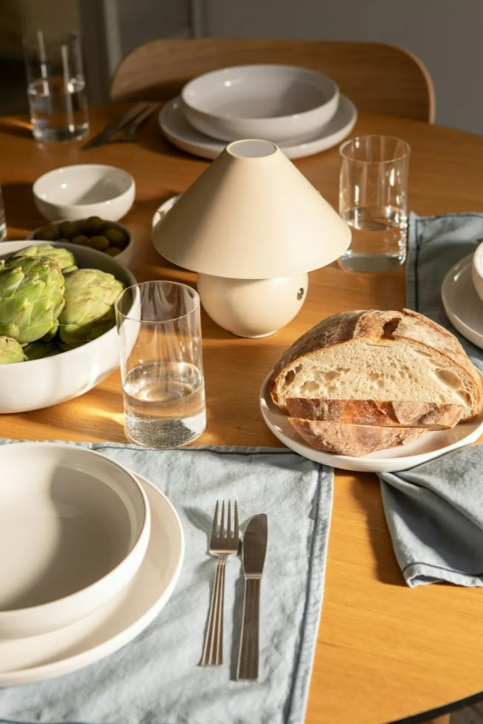 Sienna Napkin 45x45 cm 2-pack, Dusty Blue