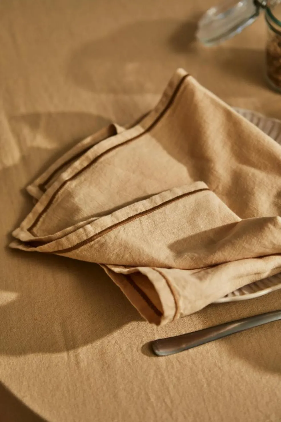 Sienna Tablecloth 140x240 cm, Dusty Blue