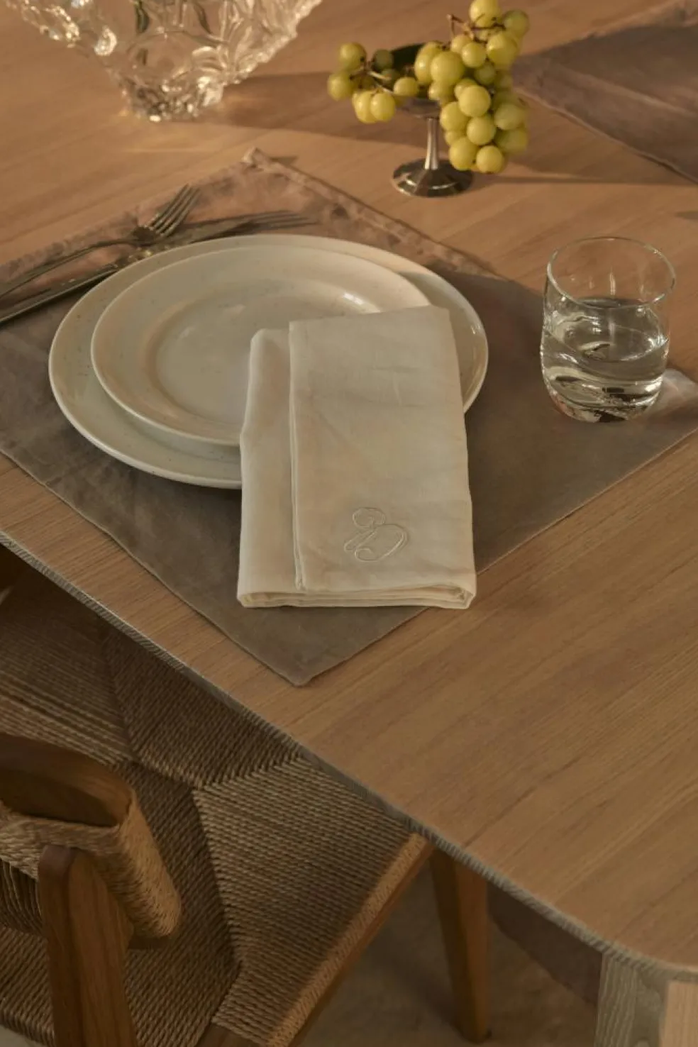 Sienna Textile Set 4 Placemats + 4 Napkins, Pink