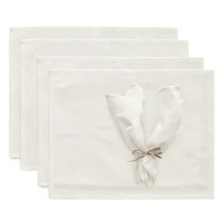 Sienna Textile Set 4 Placemats + 4 Napkins, Pink