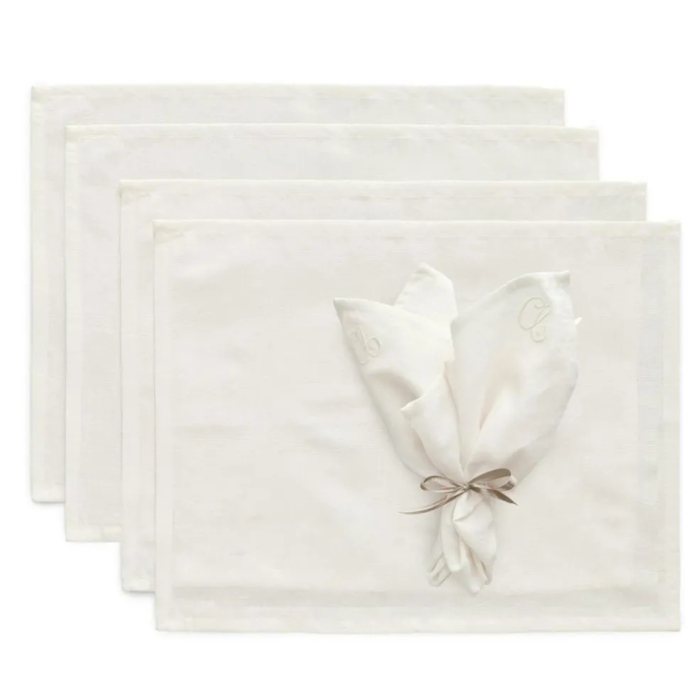 Sienna Textile Set 4 Placemats + 4 Napkins, Pink