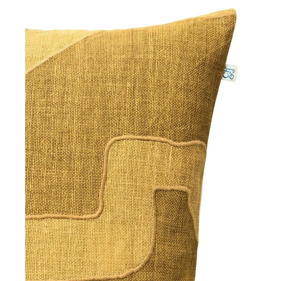 Sikkim Cushion Cover 50x50 cm, Apricot Orange / Khaki