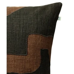 Sikkim Cushion Cover 50x50 cm, Apricot Orange / Khaki