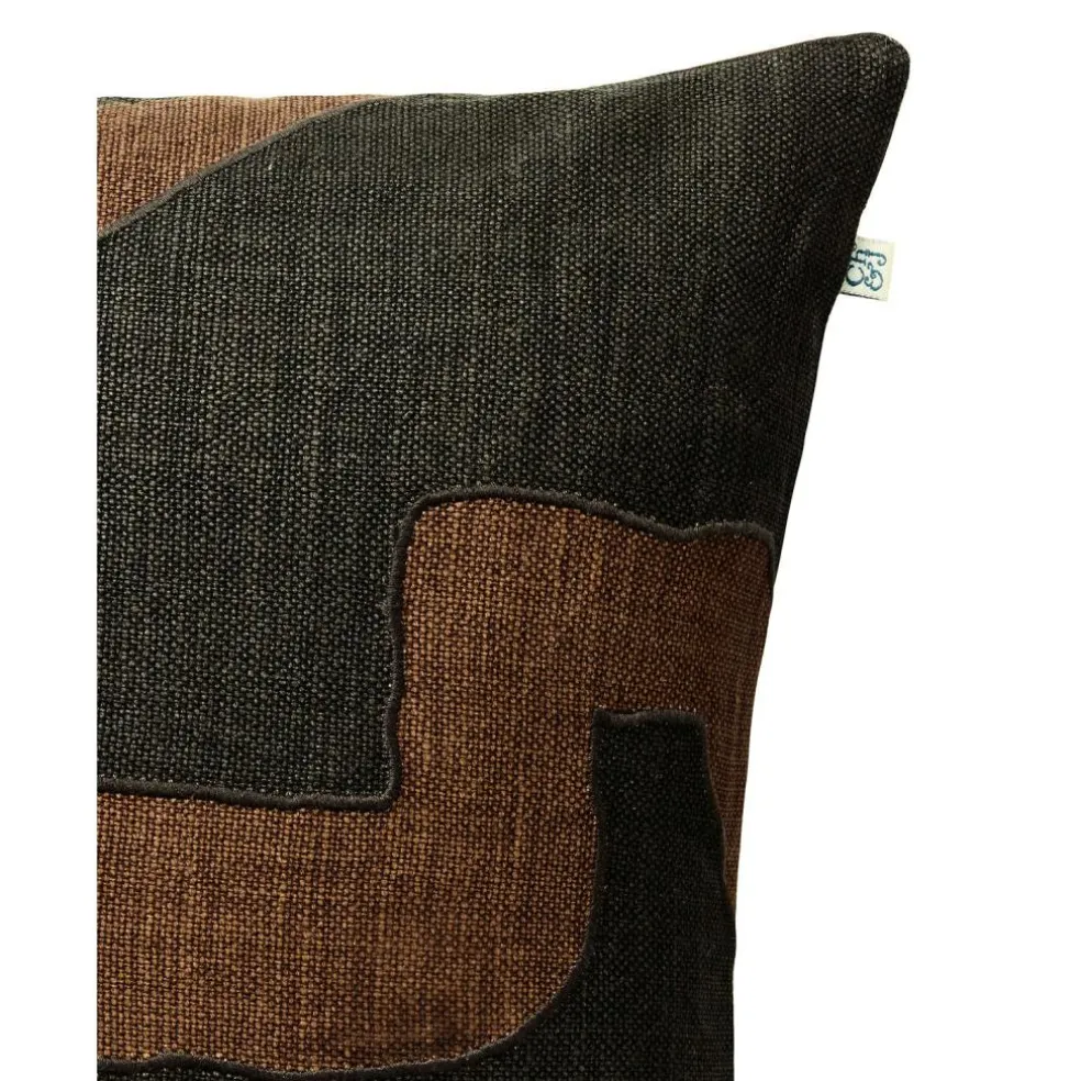 Sikkim Cushion Cover 50x50 cm, Apricot Orange / Khaki