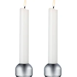 Silhouette 34 Candlesticks 2-pack, Chrome