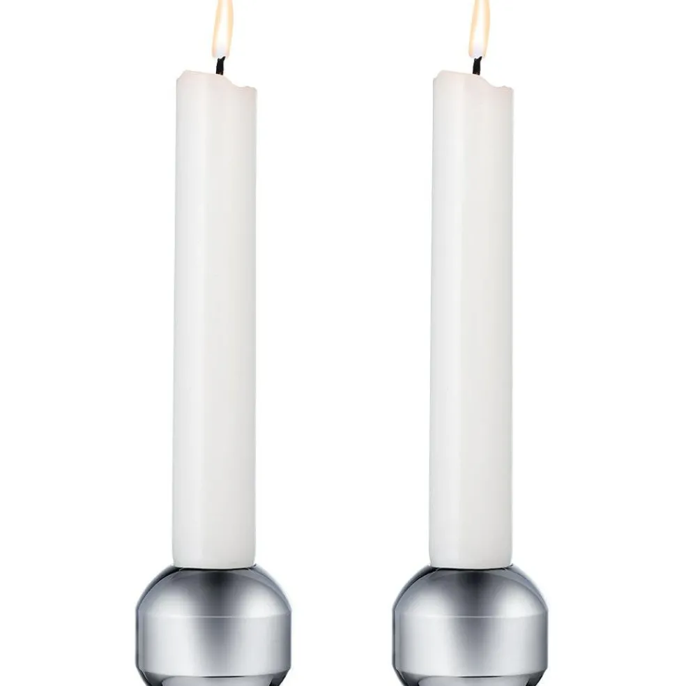 Silhouette 34 Candlesticks 2-pack, Chrome