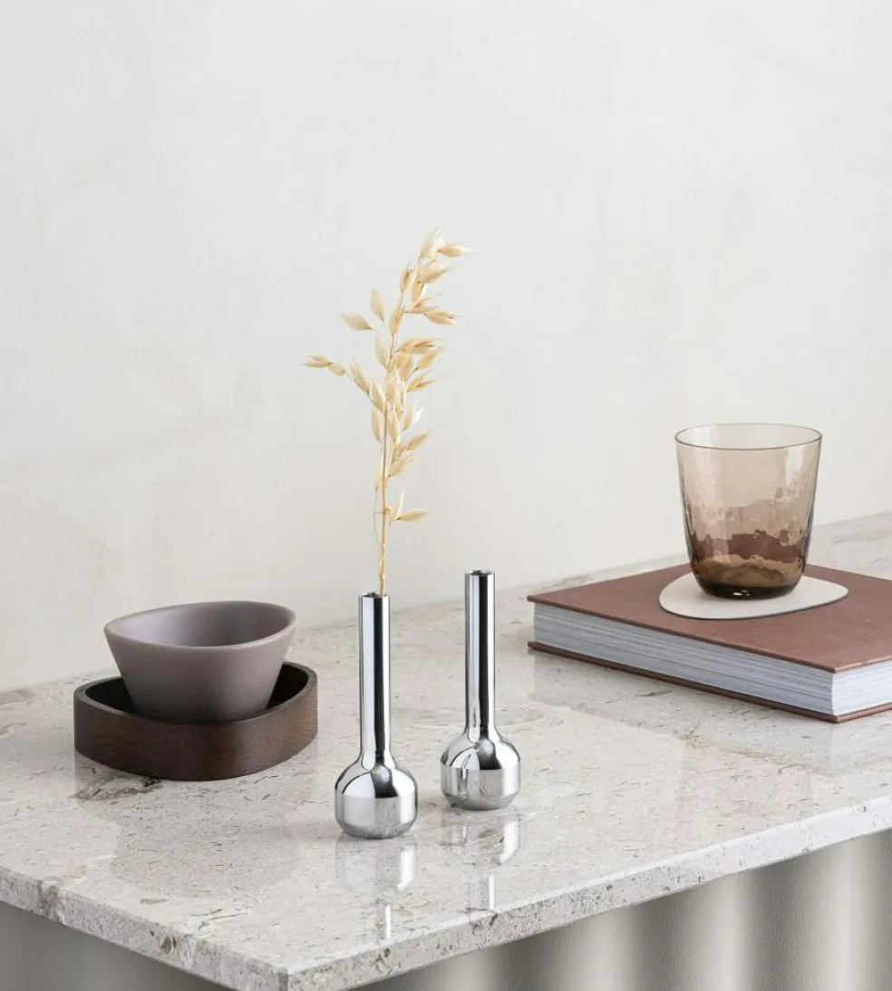 Silhouette Vase 12 cm, Chrome