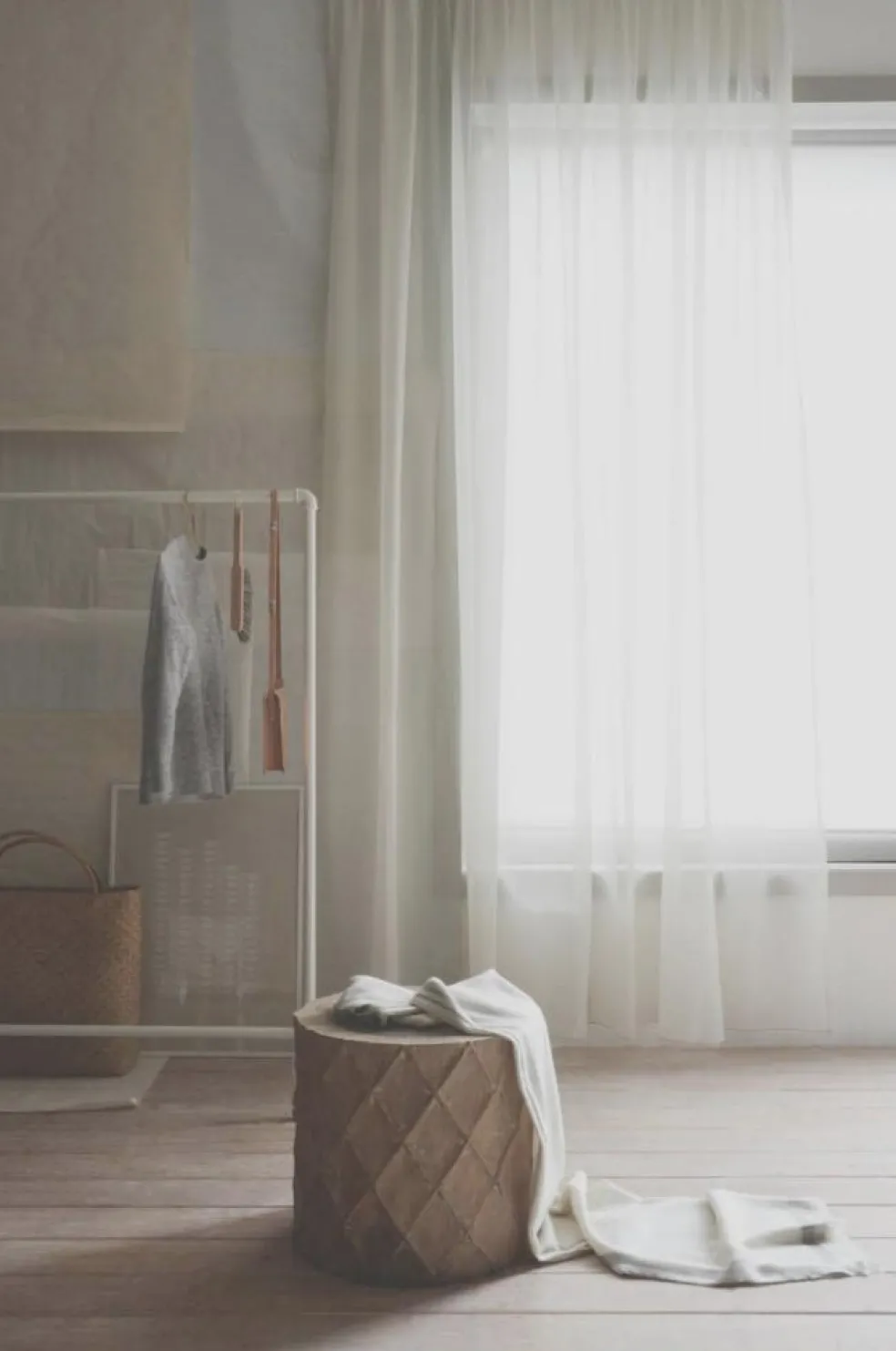 Skir Hotel Curtain 290x250 cm, White