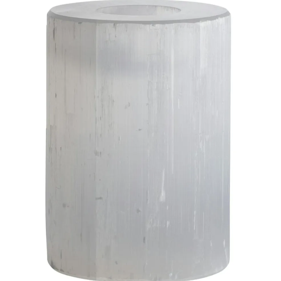 Slow Candle Holder White, 12 cm