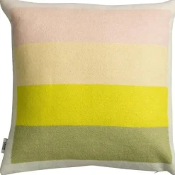Åsmund Bold Cushion 50x50 cm, Yellow / Blue