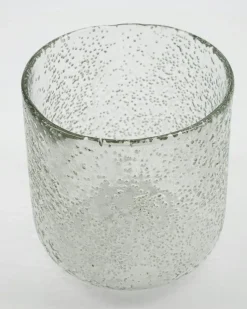 Snow Tealight Holder 10 cm, Clear