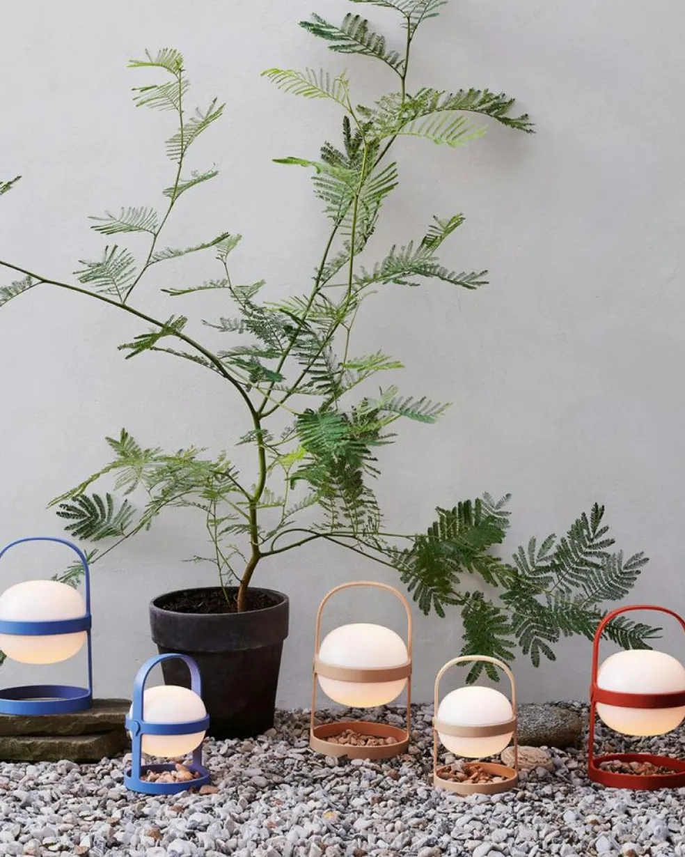 Soft Spot Solar Circular Lamp Portable 25 cm, Blue