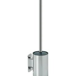 Solid/Base Toilet Brush, Stainless Look