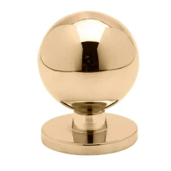 Solliden 25 Knob Polished Untreated Brass