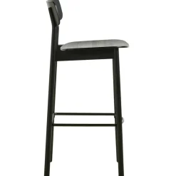 Soma Bar Stool, Black Painted Ash
