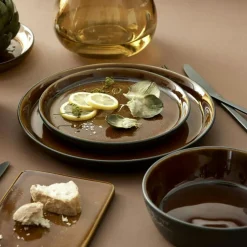 Soup Bowl Ø18 cm Black/Amber