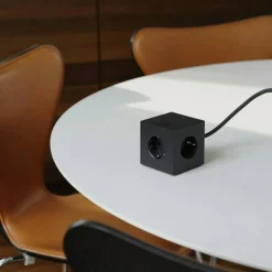 Square 1 Extension Cord With USB-C / Magnet 3 m, Stockholm Black