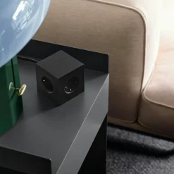 Square 1 Extension Cord With USB-C / Magnet 3 m, Stockholm Black