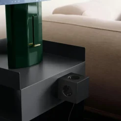 Square 1 Extension Cord With USB-C / Magnet 3 m, Stockholm Black