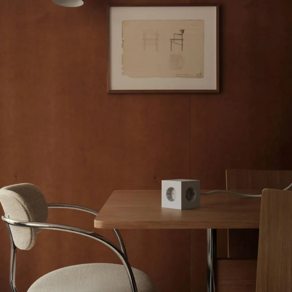 Square 1 Extension Cord With USB-C / Magnet 1,8 m, Stockholm Black