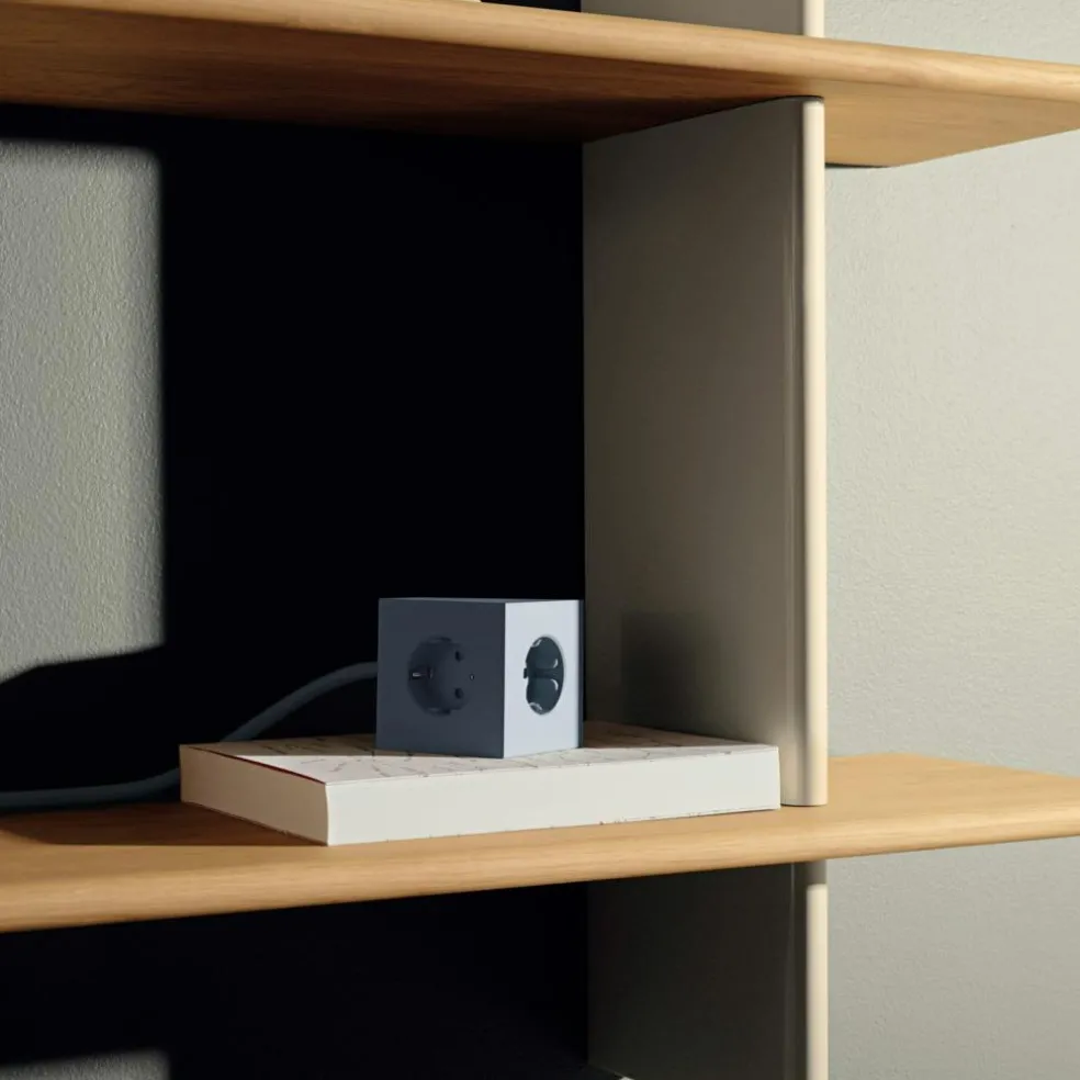 Square 1 Extension Cord With USB-C / Magnet 1,8 m, Stockholm Black