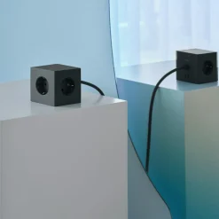 Square 1 Extension Cord With USB-C / Magnet 1,8 m, Stockholm Black