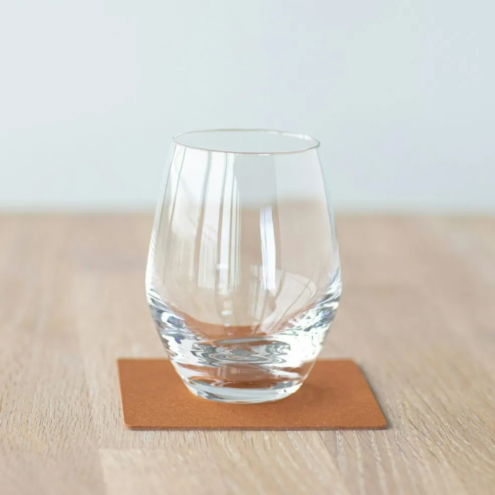 Square Coaster Core 10x10 cm, Flecked Anthracite