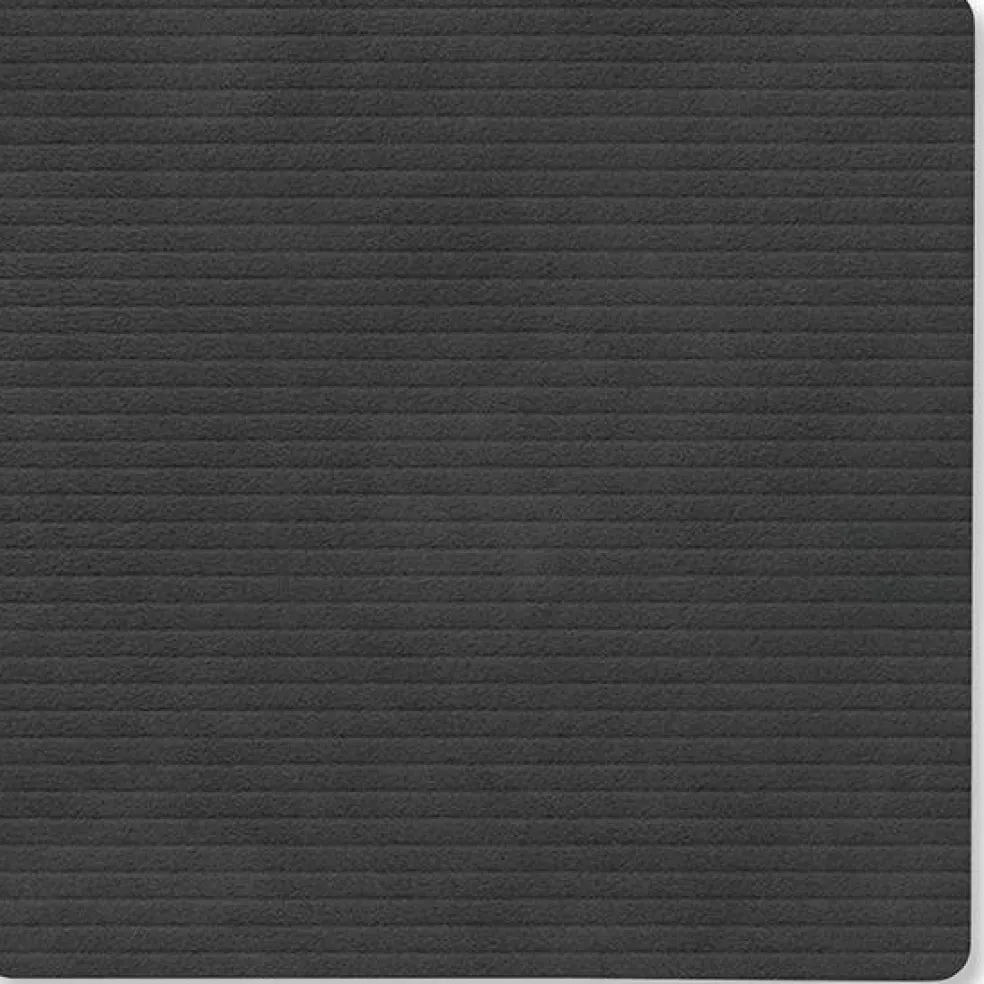 Square Corduroy Coaster, Black