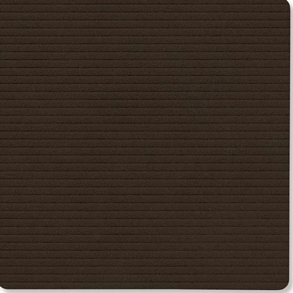 Square Corduroy Coaster, Black