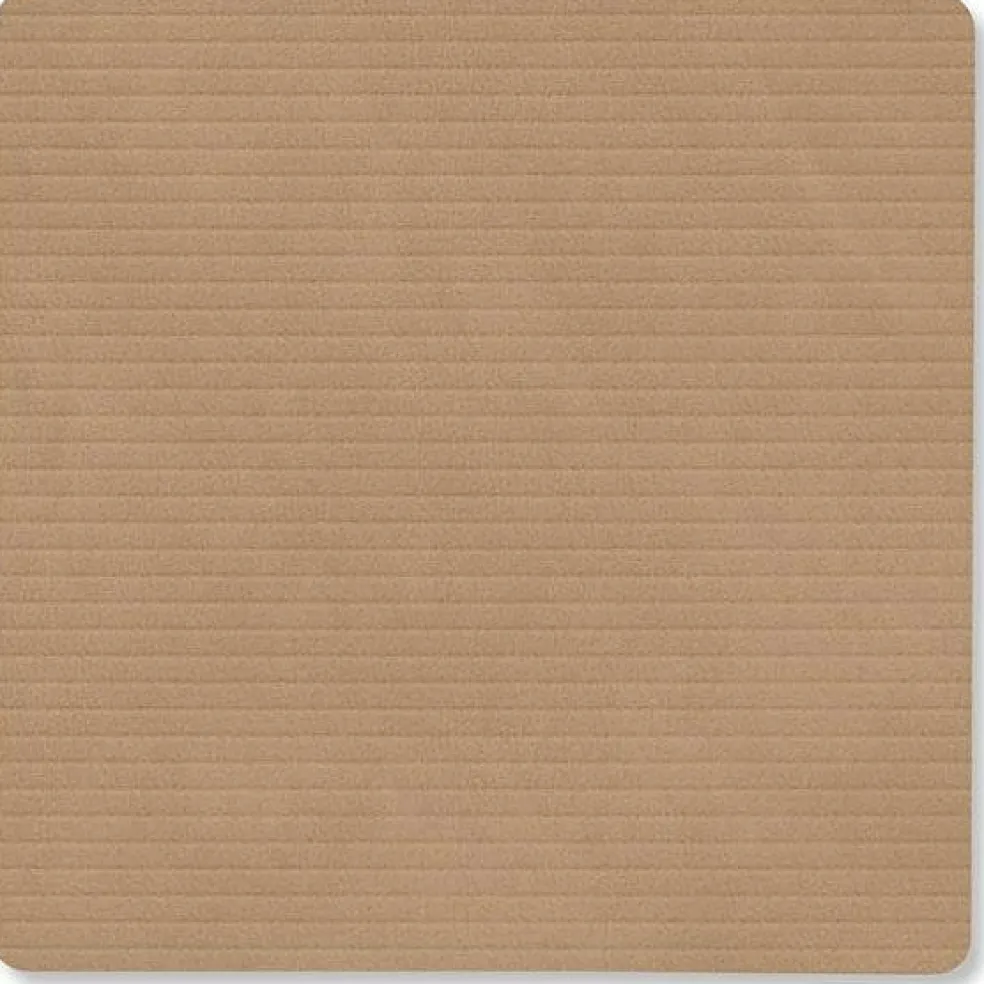 Square Corduroy Coaster, Black