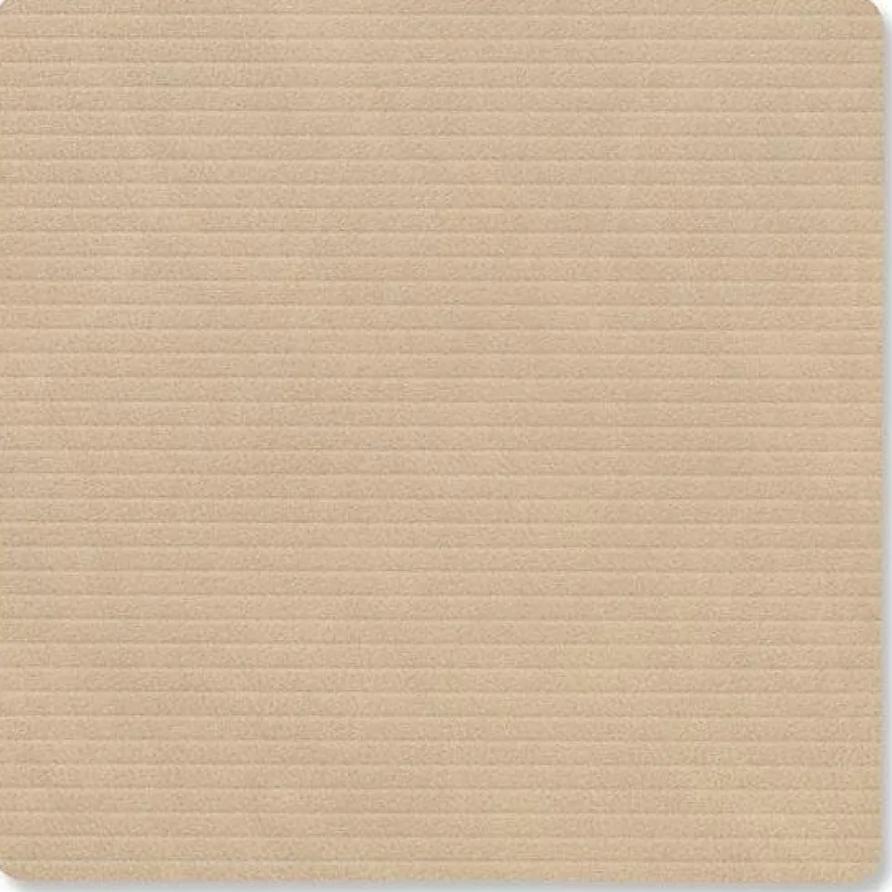 Square Corduroy Coaster, Black