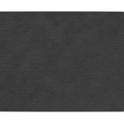 Square L Corduroy Placemat, Black