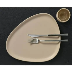 Square L Table Mat Bull, 35x45 cm, Black