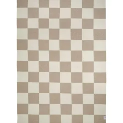 Square Rug White/Nature, 200x300 cm