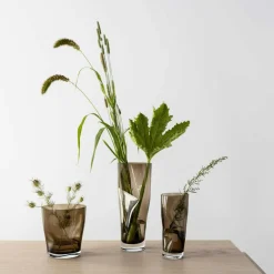 Squeeze Vase 34 cm, Smokey Brown