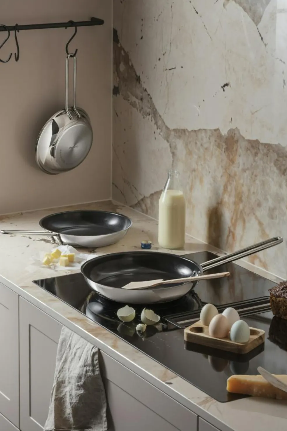 Stainless Steel Slip-Let®️ Frying Pan Ø30 cm