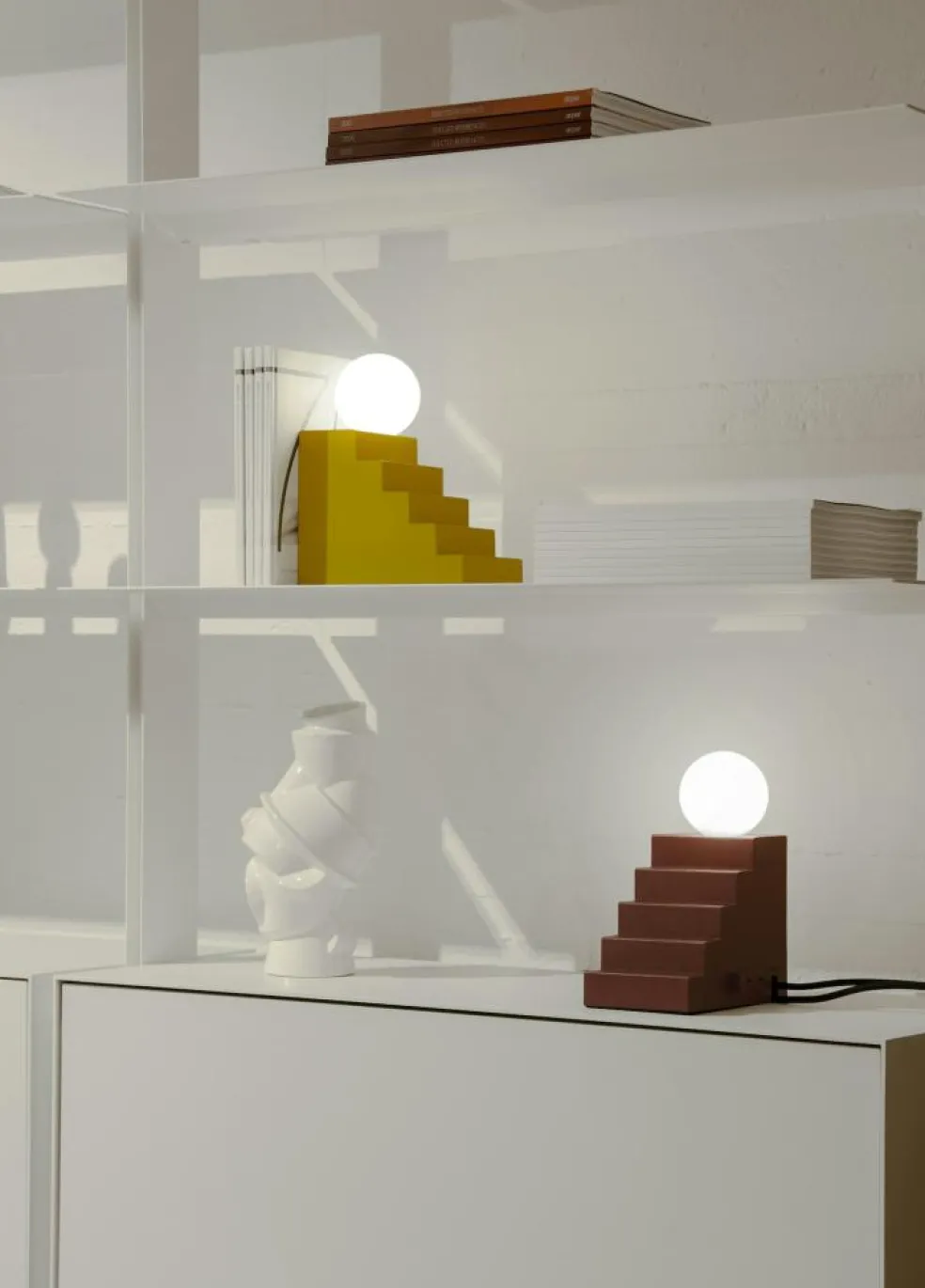 Stair Table Lamp, Mello Yellow