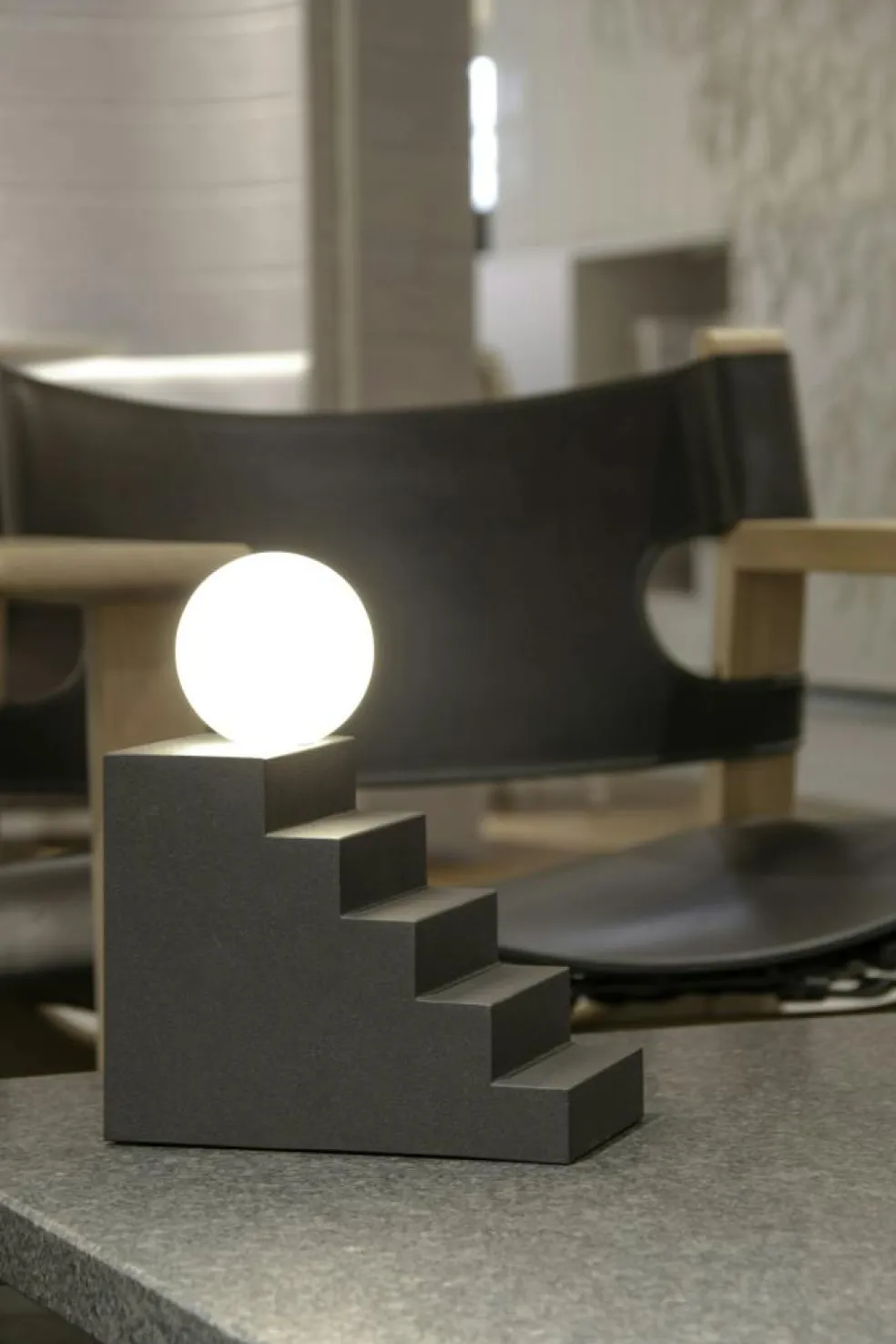 Stair Table Lamp, Mello Yellow