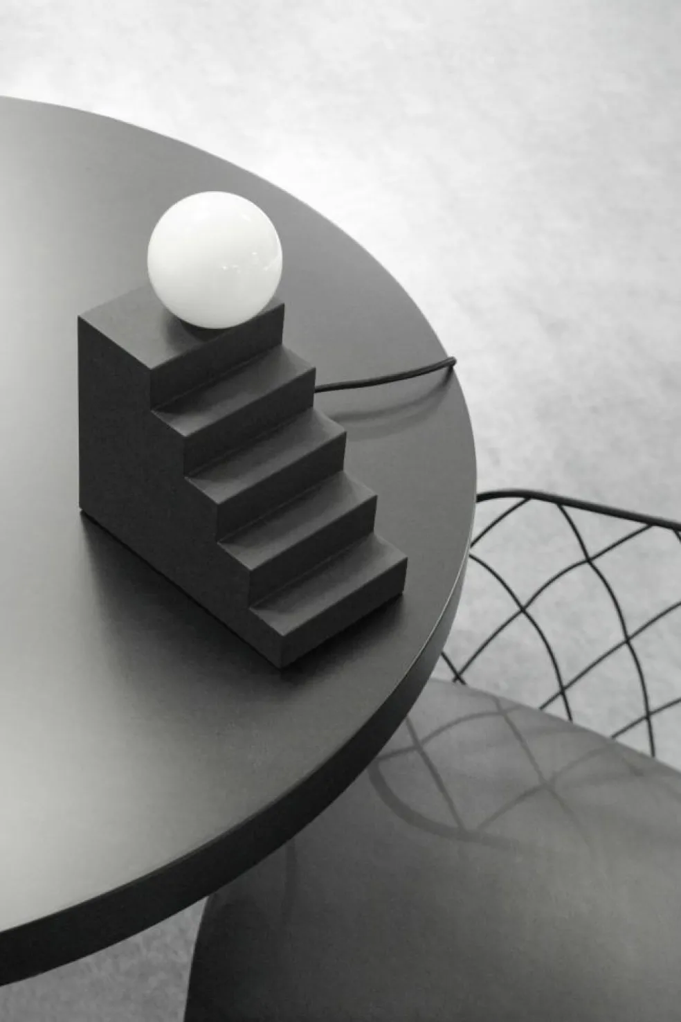 Stair Table Lamp, Mello Yellow