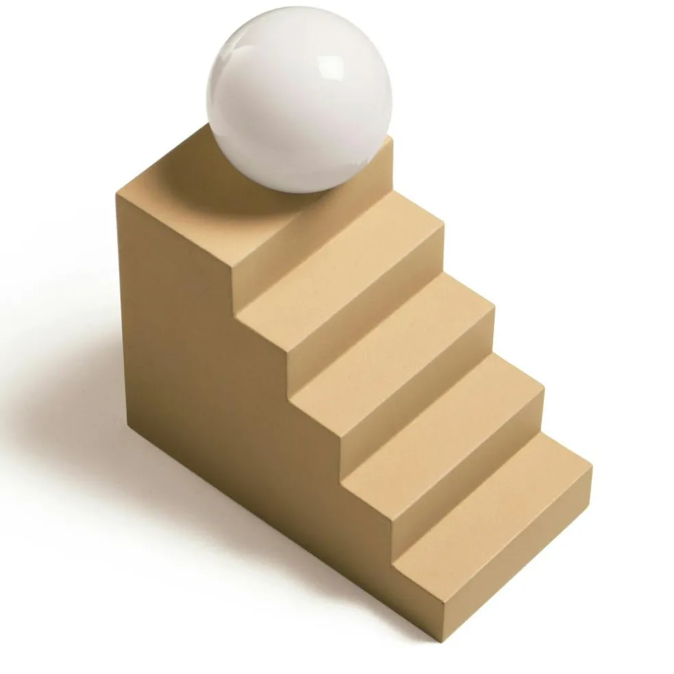 Stair Table Lamp, Mello Yellow