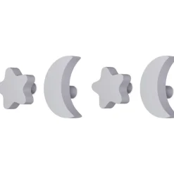 Stars & Moons Hook 4 Pieces, Lilac