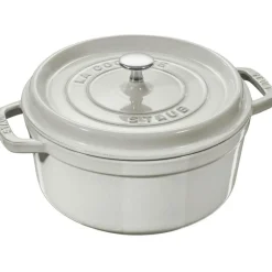 Staub Cocotte Round, 24 cm 3,8 L, White