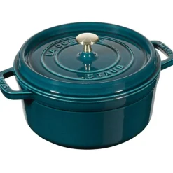 Staub Cocotte Round 28 cm 6,7 L, Petrol Blue