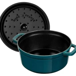 Staub Cocotte Round 28 cm 6,7 L, Petrol Blue