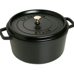 Staub Round Cocotte 30 cm 8,35 L, Black